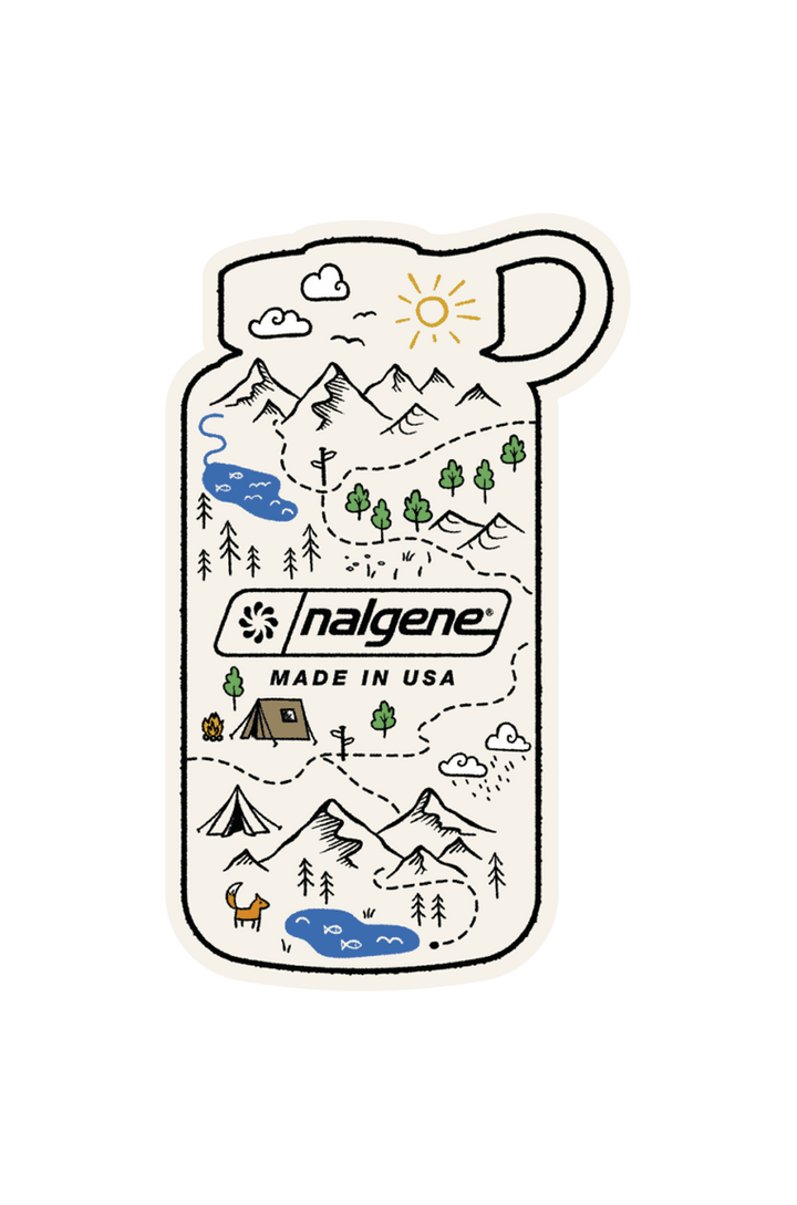 Nalgene Bottle Map Sticker U9