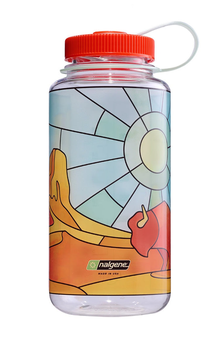 32oz Wide Mouth Stained Glass Print Bottles U7