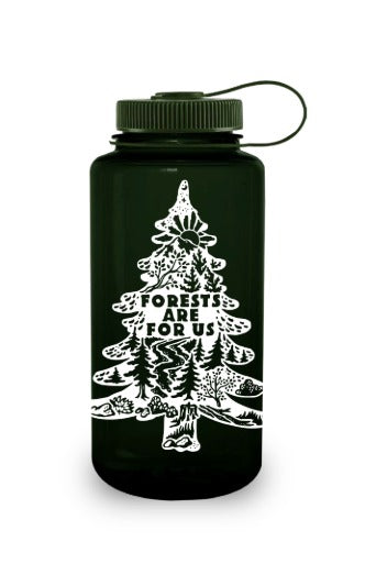 32oz Wide Mouth “Public Lands: Forests Are for Us” Bottle U2